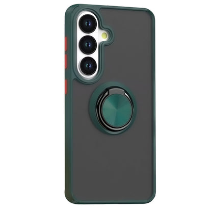Galaxy S26 Montreal Yüzüklü Silikon Kapak - Yeşil