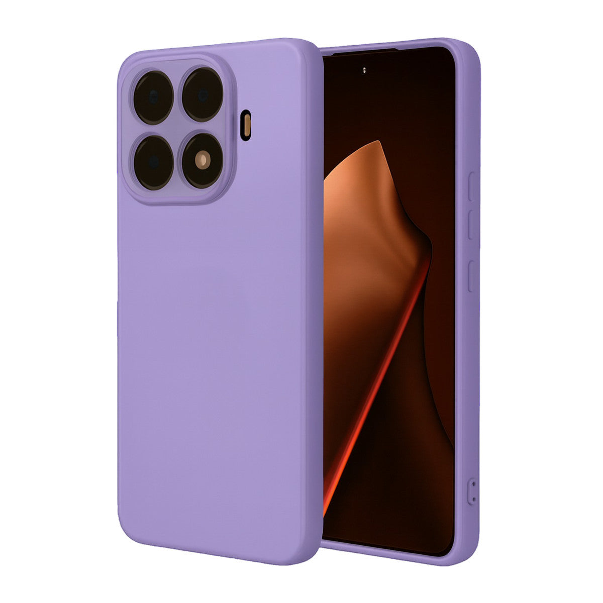 Mi 15T Pro Nano içi Kadife Silikon - Lila