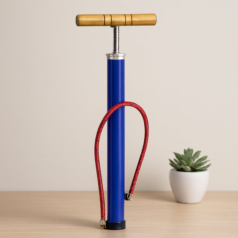 El Pompası 55 cm Metal Gövde Ahşap Kol (Bisiklet/Top/Motor)