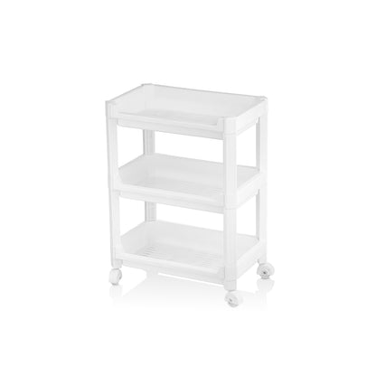 3 Katlı Tekerlekli Sepet Organizer Raf - 352x220x480 mm