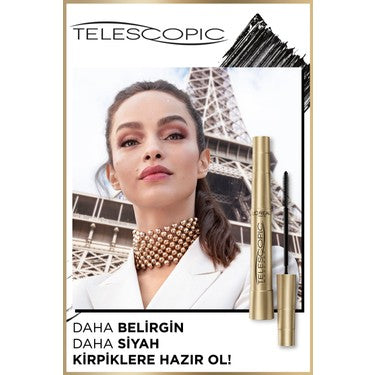 Suya ve Tere Dayanıklı Siyah Maskara, Uzatma Etkili