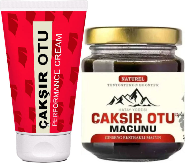 Natural Çakşır Otu Gecikmeye Sertleşmeye Büyütmeye 3 Etki Kremi + 240 gr Çakşır Otu Macunu