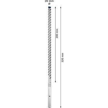 Kırıcı Delici Delme Ucu 18 x 400 x 540 mm Uzun Süreli Kullanım