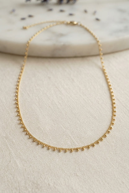 Gold Renk Topçcuk Model 60 cm Kadın Kolye