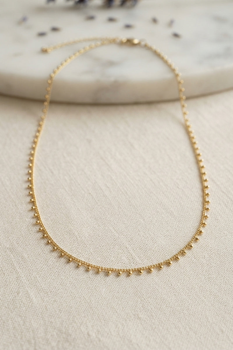 Gold Renk Topçcuk Model 60 cm Kadın Kolye
