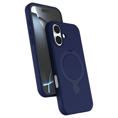 iPhone 16 Plus Regal Magsafe Standlı Kapak - Lacivert
