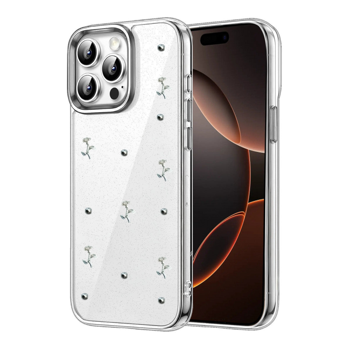 iPhone 15 Pro Fiyonk Desenli Kapak - Desen 4