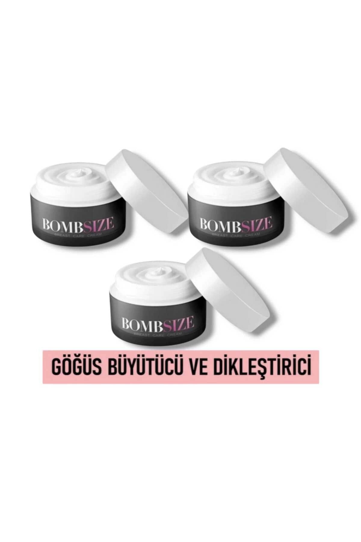 Bombsize Kadınlara Özel Göğüs Geliştirici Dolgunlaştırıcı Sıkılaştırıcı Bakım Kremi 50 ML X 3 Adet