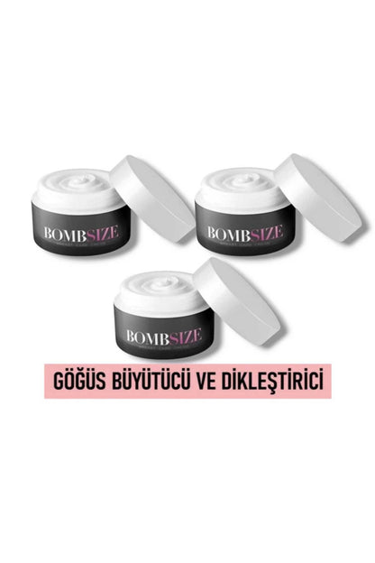 Bombsize Kadınlara Özel Göğüs Geliştirici Dolgunlaştırıcı Sıkılaştırıcı Bakım Kremi 50 ML X 3 Adet