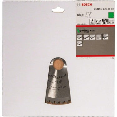 216 x 2 x 30 mm 48 Diş Daire Testere Bıçağı ile Yüksek Kesim
