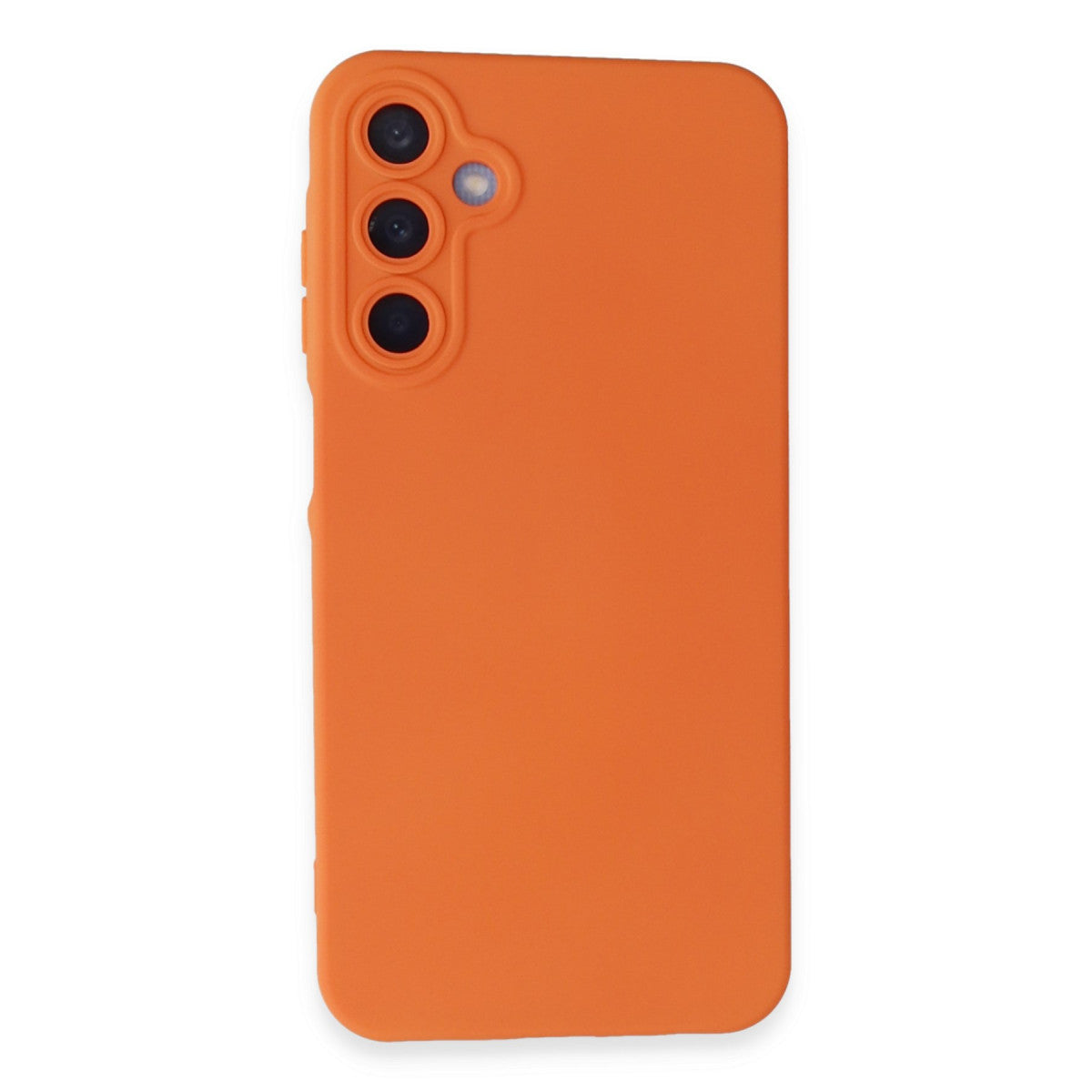 Galaxy A25 5G Kılıf Nano içi Kadife Silikon - Turuncu