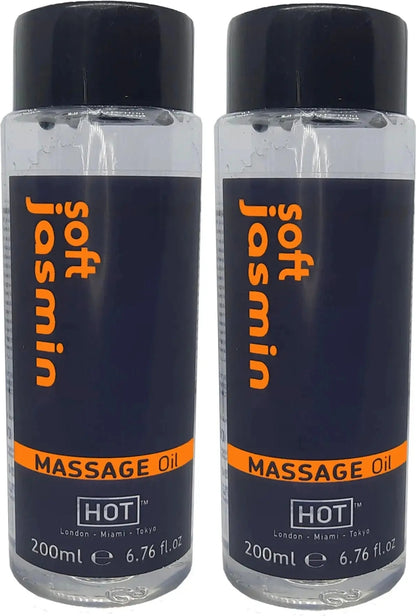 Süper Soft Jasmin Massage Oil 400 ml Aromalı Rotik Masaj Yağı x 2 Adet