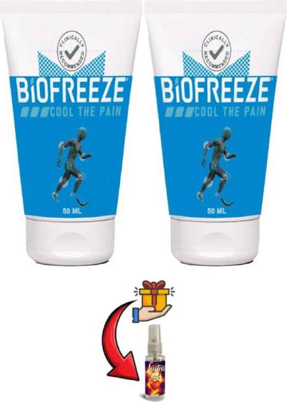 Süper Biofreeze Masaj Kremi 50 ml x 2 Ad+Masaj Yağı ile