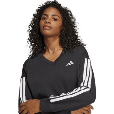 Kadın Sweatshirt, 3-Şerit Detaylı ve Rahat Kesim