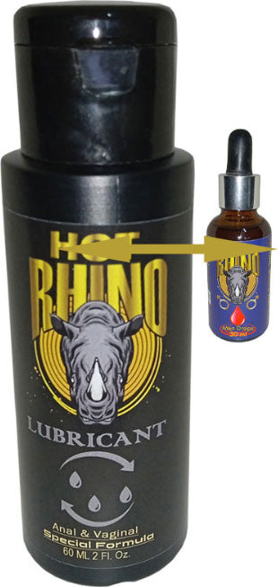 Hot Rhino Analvajinal Kaydırıcı Lubrikant Jel + Soğuk Erkeklere Özel İçecek