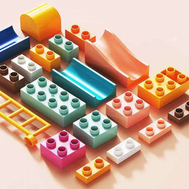 Learning Fun Marble Run Blok Yapı Seti 210 Parça Müzikli - Hayvanlar