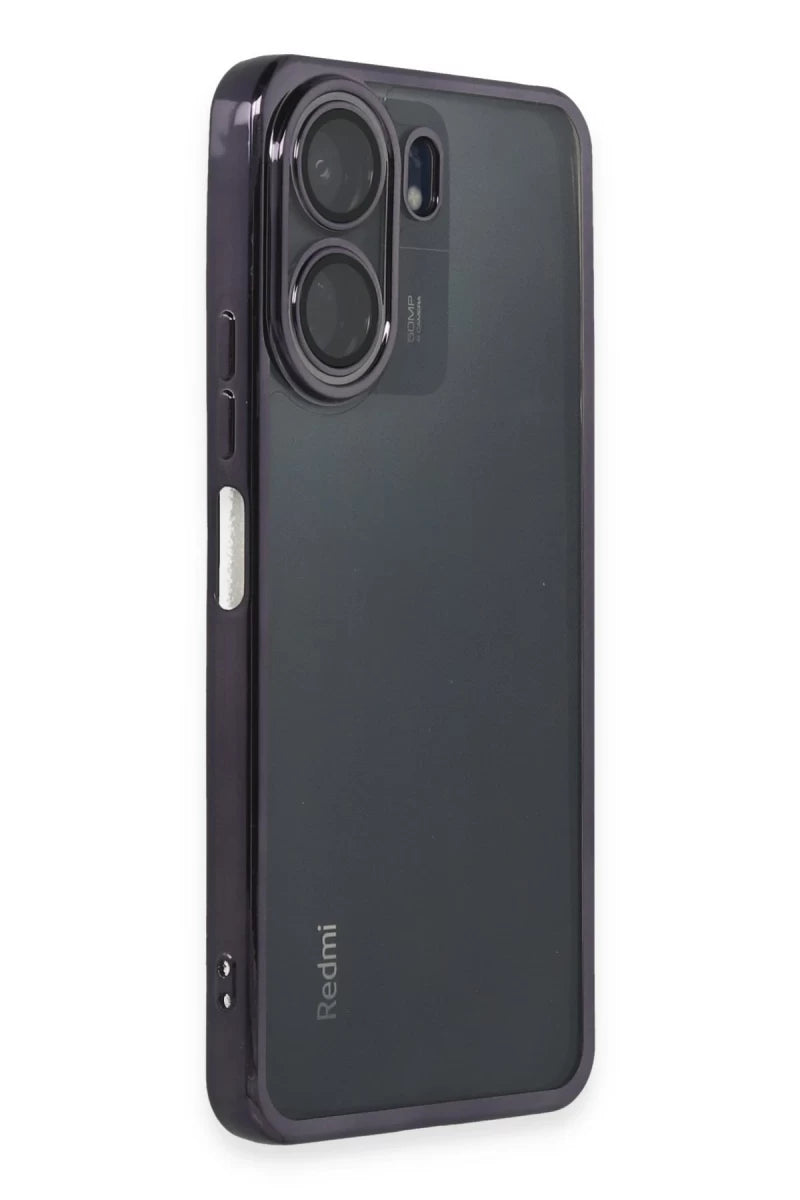 Redmi 13C Kılıf Razer Lensli Silikon - Mor