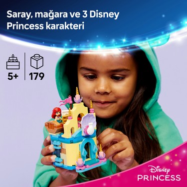 5 yaş ve üzeri için Disney Princess temalı mini saray seti
