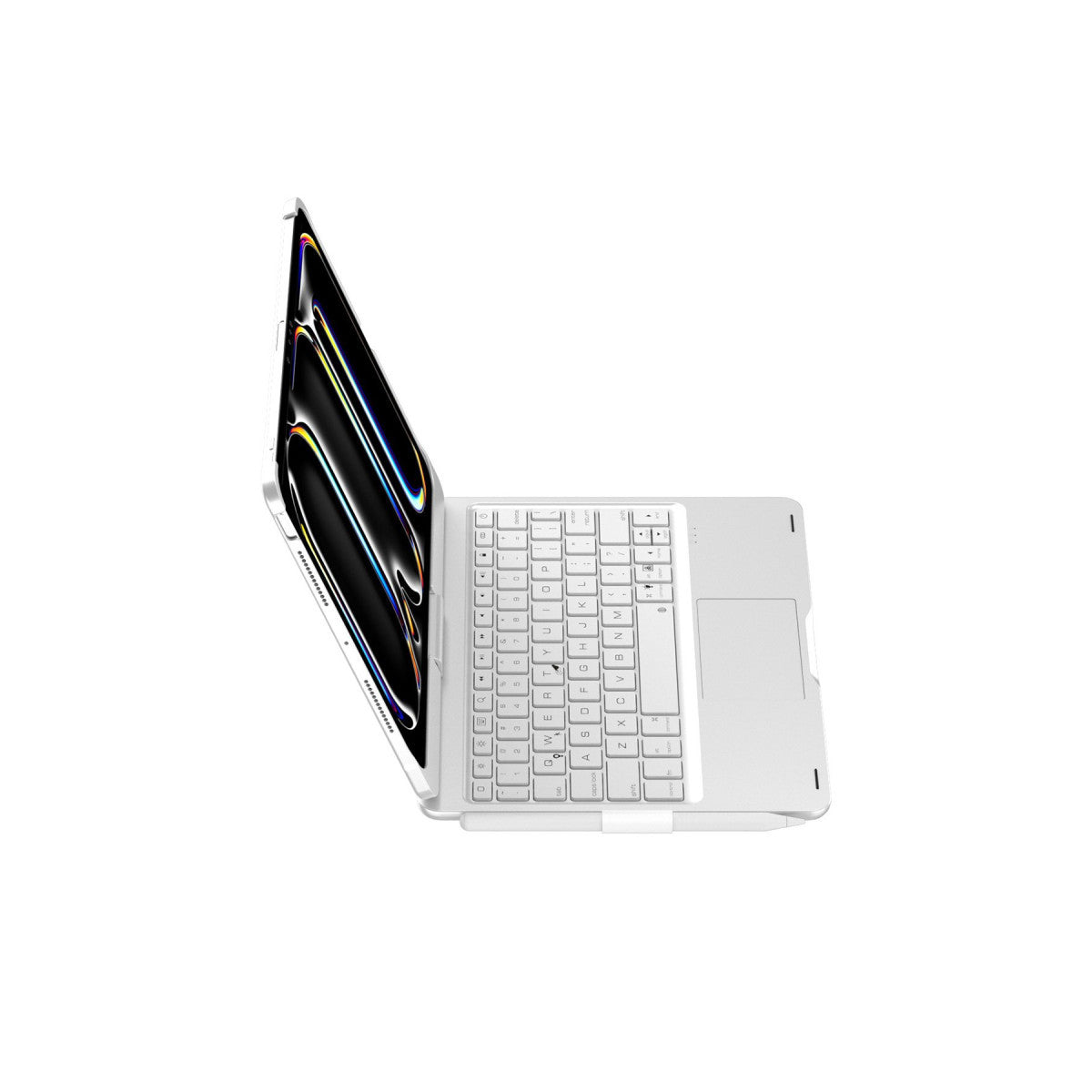 iPad Pro 11 (2024) F11 ATS Kılıf Magic Dönen Klavyeli Tablet Kılıf - Gümüş