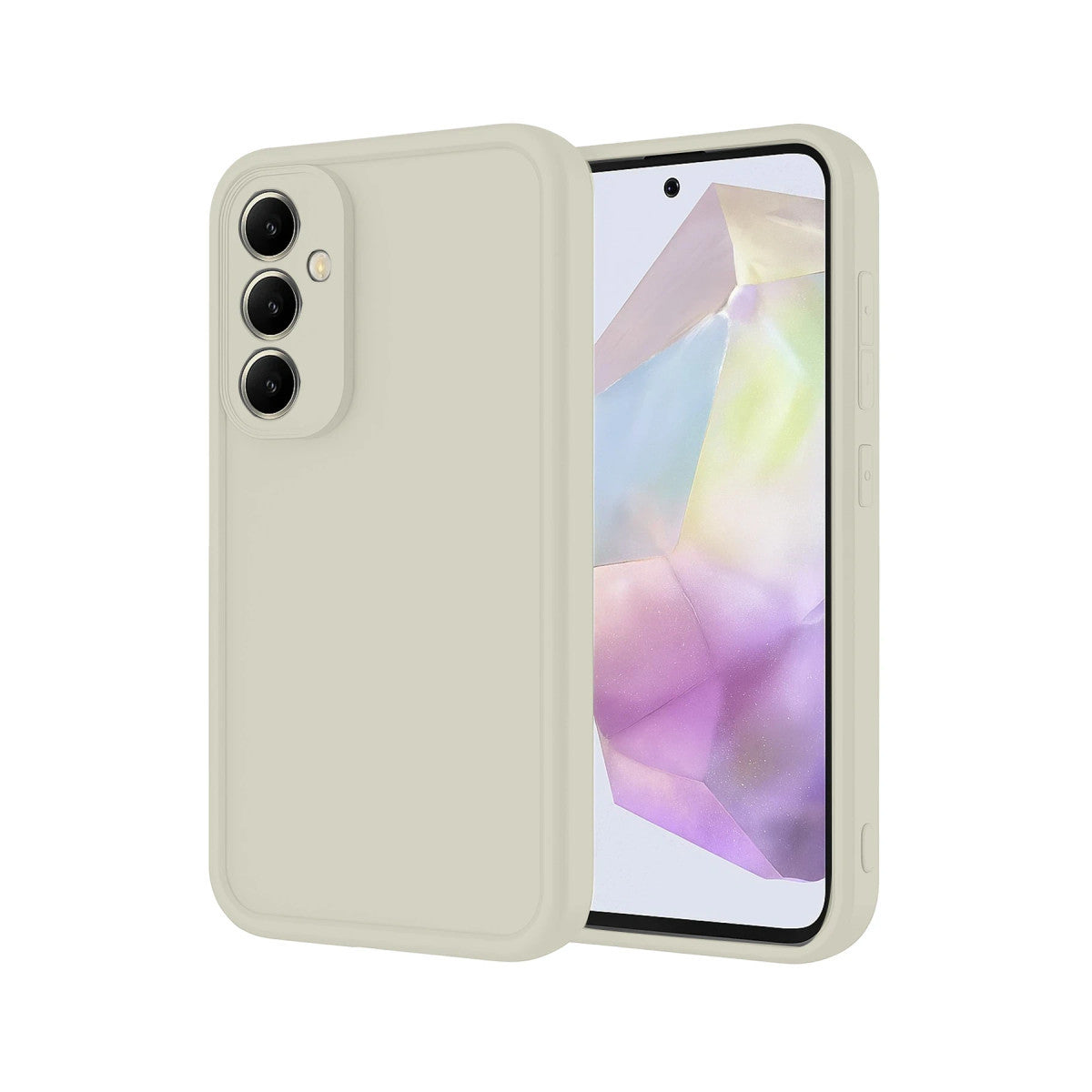 Galaxy A16 5G Kılıf Viera Silikon - Krem