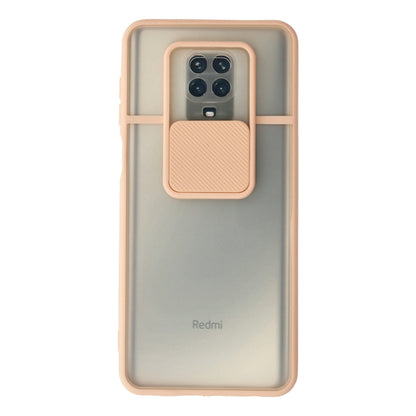 Redmi Note 9 Pro Kılıf Palm Buzlu Kamera Sürgülü Silikon - Pembe