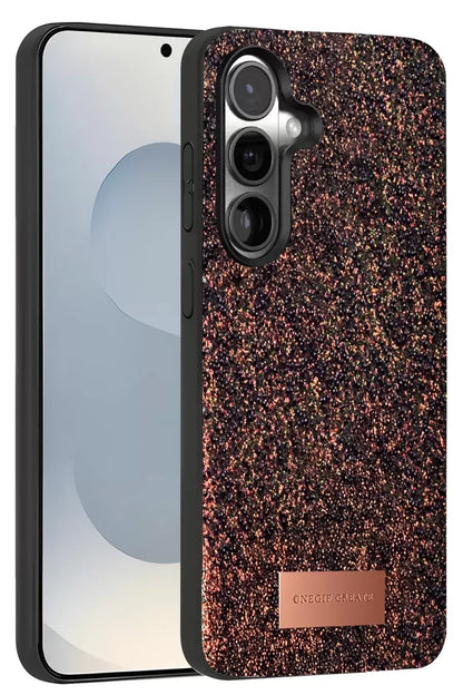 Onegif Galaxy S25 Bright Simli Kapak - Derin Mor