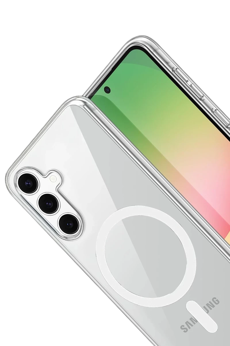 Galaxy A17 5G Combo Sert Şeffaf Magsafe Kapak - Şeffaf