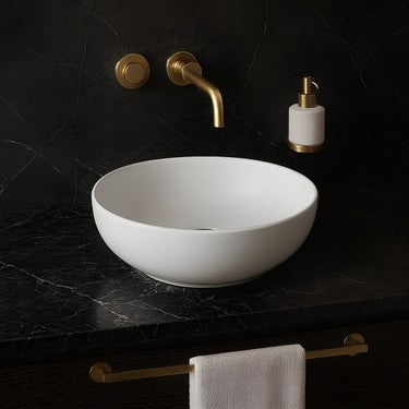 Oval Beyaz Deliksiz Lavabo 42 cm, Modern ve Şık Tasarım
