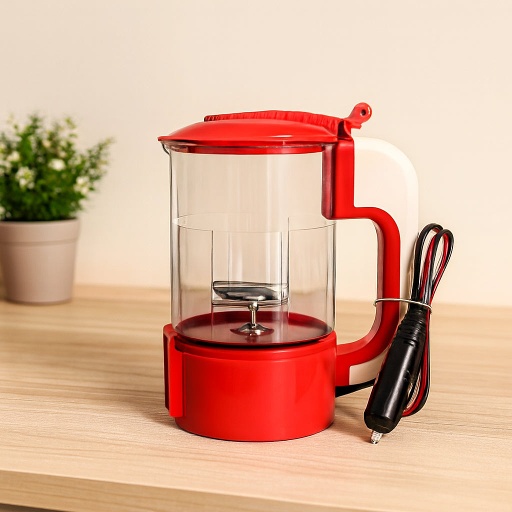 12V Araç Oto Kettle Su Isıtıcı (Çakmaklık Fişli, Plastik)
