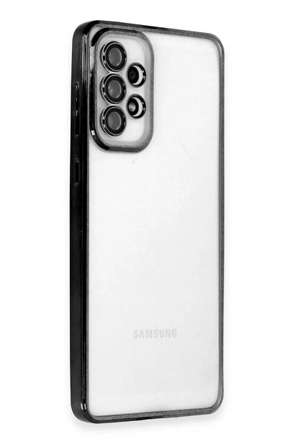 Galaxy A53 5G Kılıf Razer Lensli Silikon - Siyah