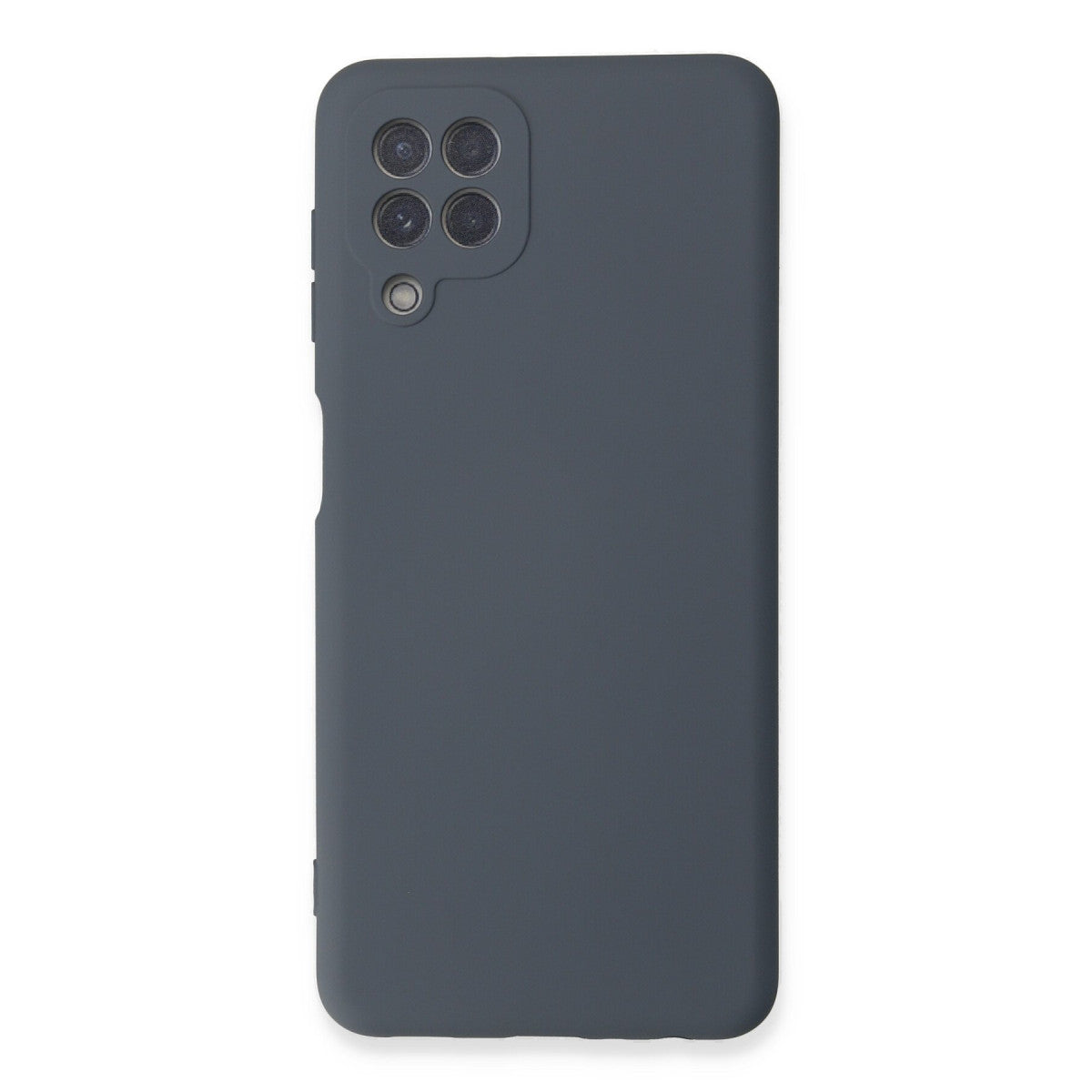 Galaxy A22 Kılıf Nano içi Kadife Silikon - Gri