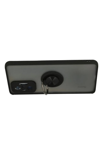 Redmi Note 10 Pro Kılıf Montreal Yüzüklü Silikon Kapak - Siyah