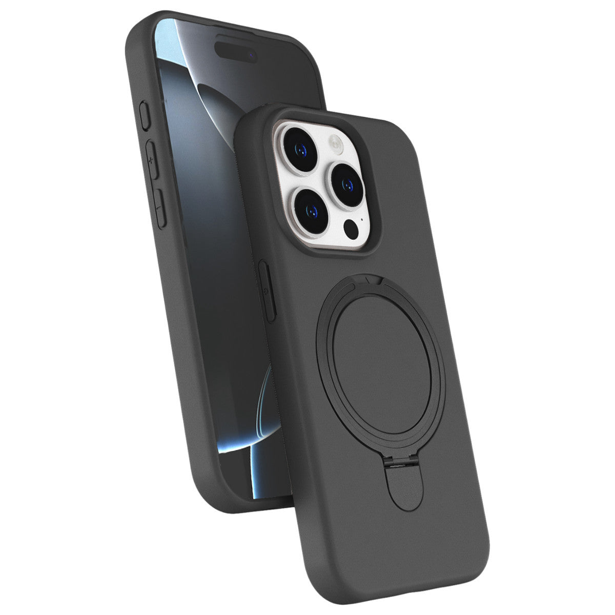 iPhone 14 Pro Max Regal Magsafe Standlı Kapak - Titan Gri