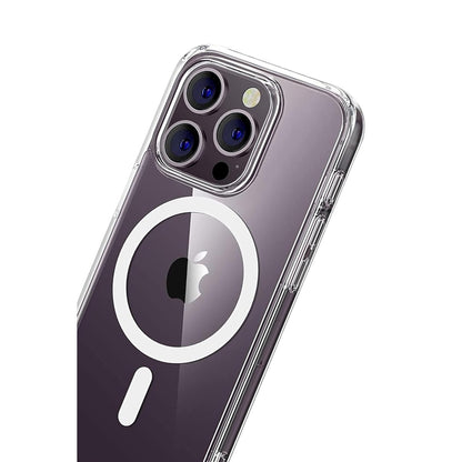 iPhone 14 Pro Max Combo Sert Şeffaf Magsafe Kapak - Şeffaf