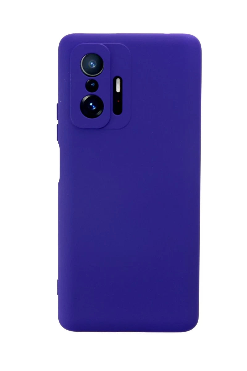 Mi 11T Pro Kılıf Nano içi Kadife Silikon - Mor
