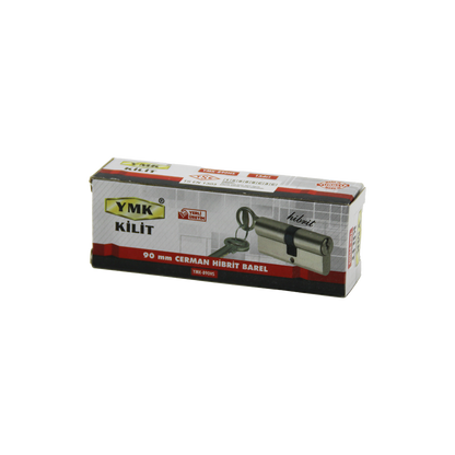 90mm Nikel Saten Cerman Barel Silindir (2 Anahtar)