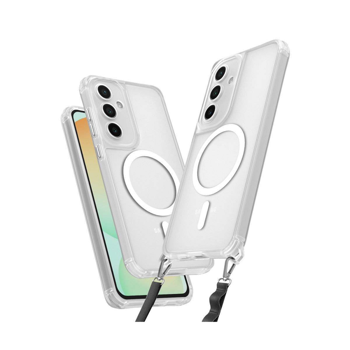 Galaxy S25 Kılıf Enka Magsafe Silikon Kılıf - Şeffaf