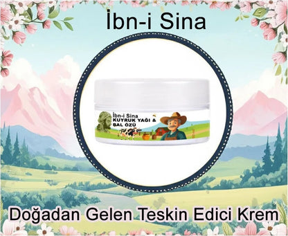 Süper Ibn-I Sina Vücudunuza Kuyruk Yağı&bal Özü Bakım Kremi 50 ml x 2 Ad + Çörek Otu Yağ ile