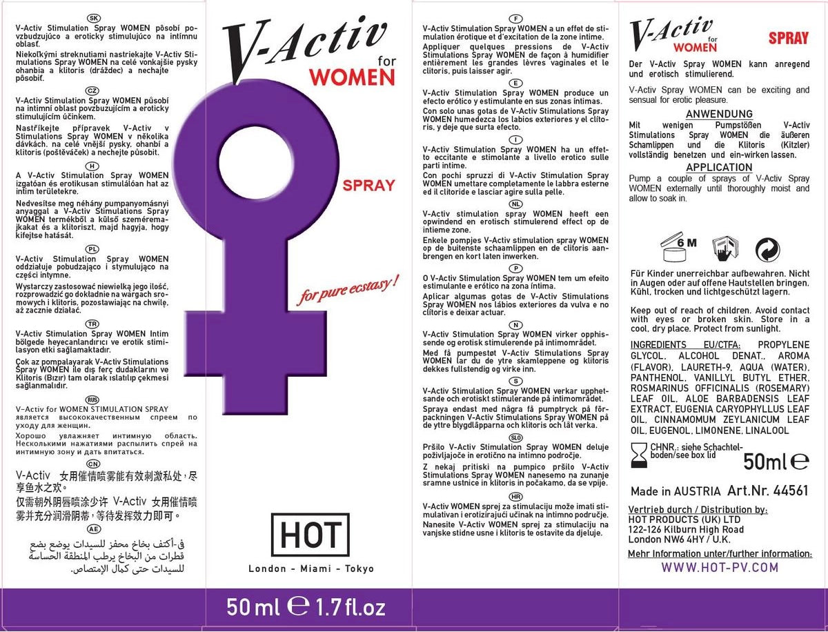 Hot V-Activ Women Kadınlara Özel Lıbido Arttıricılı 50 ml