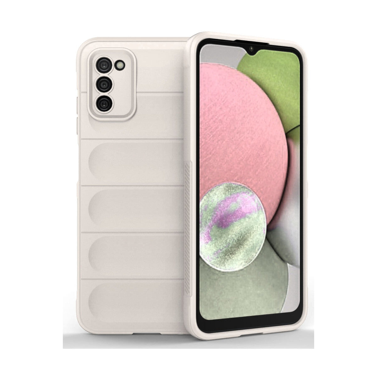 Galaxy A03S Kılıf Optimum Silikon - Krem