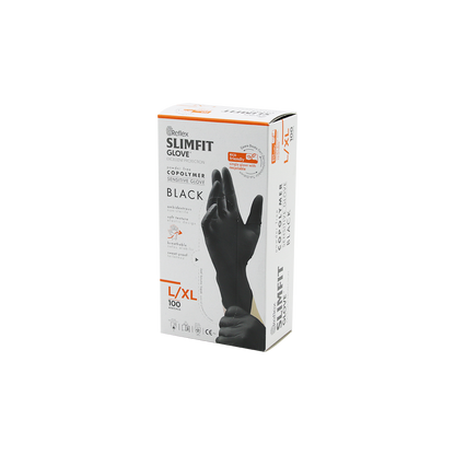 Nitril Muayene Eldiveni Siyah XL Pudrasız 100lü