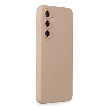 Galaxy S23 FE Kılıf Nano içi Kadife Silikon - Pudra