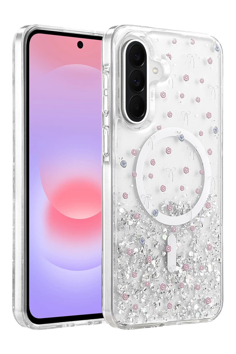 Onegif Galaxy A56 Misk Simli Magsafe Kapak - Desen 1