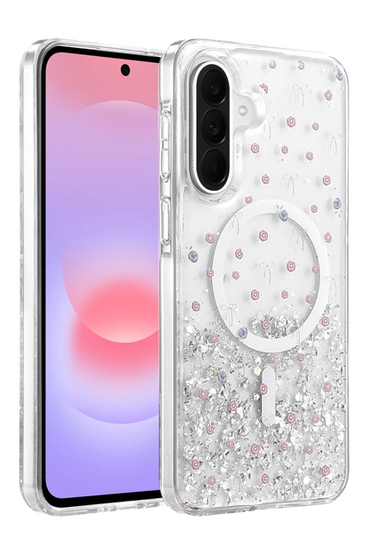 Onegif Galaxy A56 Misk Simli Magsafe Kapak - Desen 1