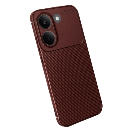 Poco X8 Pro Auto Focus Karbon Kapak - Bordo