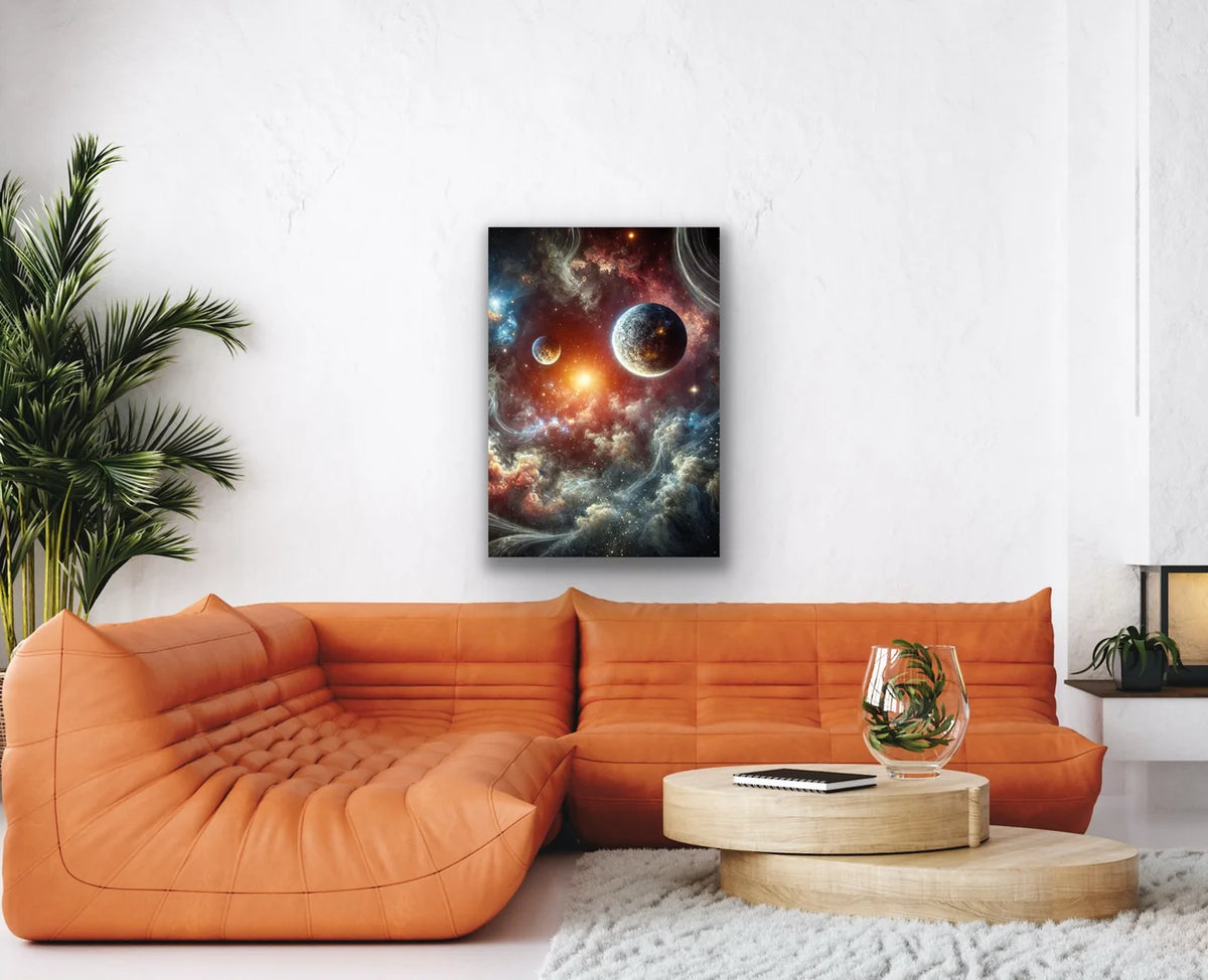 Gezegenler Kanvas Tablo 70x100cm