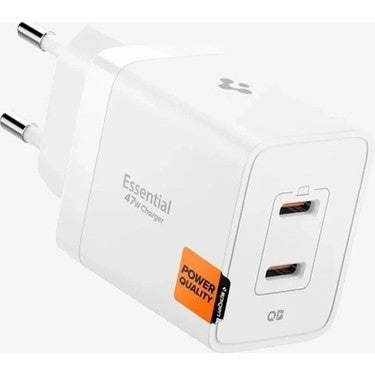 47W USB-C 2 Portlu Mini Hızlı Şarj Aleti ile Isı Düşürücü