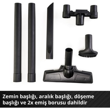 Akülü El Süpürgesi, 18V Yüksek Emiş Gücü ile Etkili