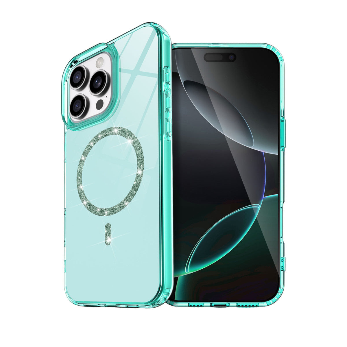 iPhone 14 Pro Max Live Diamond Magsafe Kapak - Yeşil