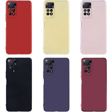 Yumuşak Silikon Kılıf, Xiaomi Redmi Note 11 Pro 5G Uyumlu, Klasik Mat Renk